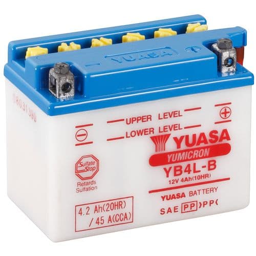Batería Yuasa YB4L-B Sin acido