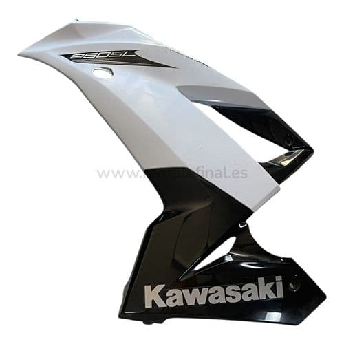 Carenado izquierdo blanco Kawasaki Ninja SL 250.