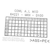 Carenado izquierdo delantero HONDA CBR 650R MKN 2019 a 2022