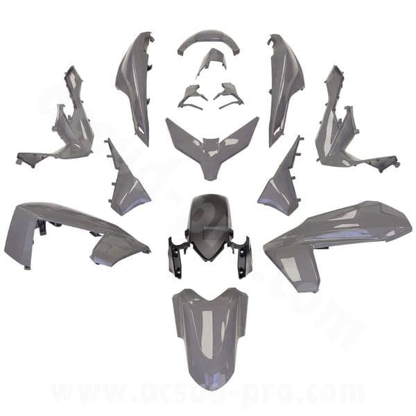 Carenados Kit de tapas Honda Forza 125 y 350 2023 - 2025 Gris Nardo