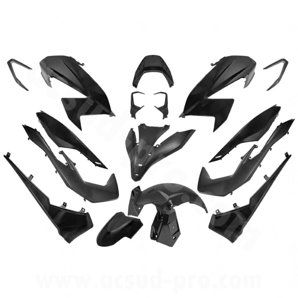 Carenados Kit de tapas Honda Forza 125 y 350 K1B 2021 y 2022 Negro