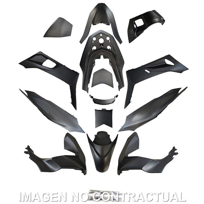 Carenados Kit de Tapas Honda PCX 125 2021 a 2024 Negro Mate