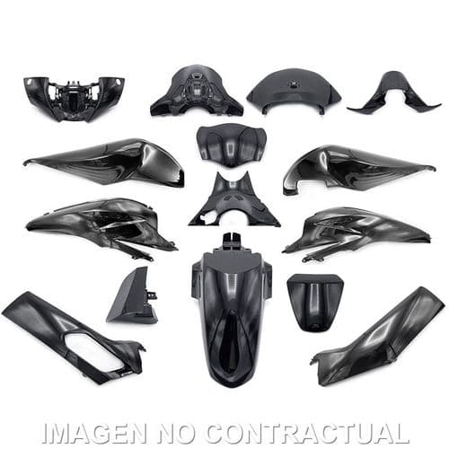 Carenados Kit De Tapas Honda Sh 125-150 K0R 2021 A 2025 Negro