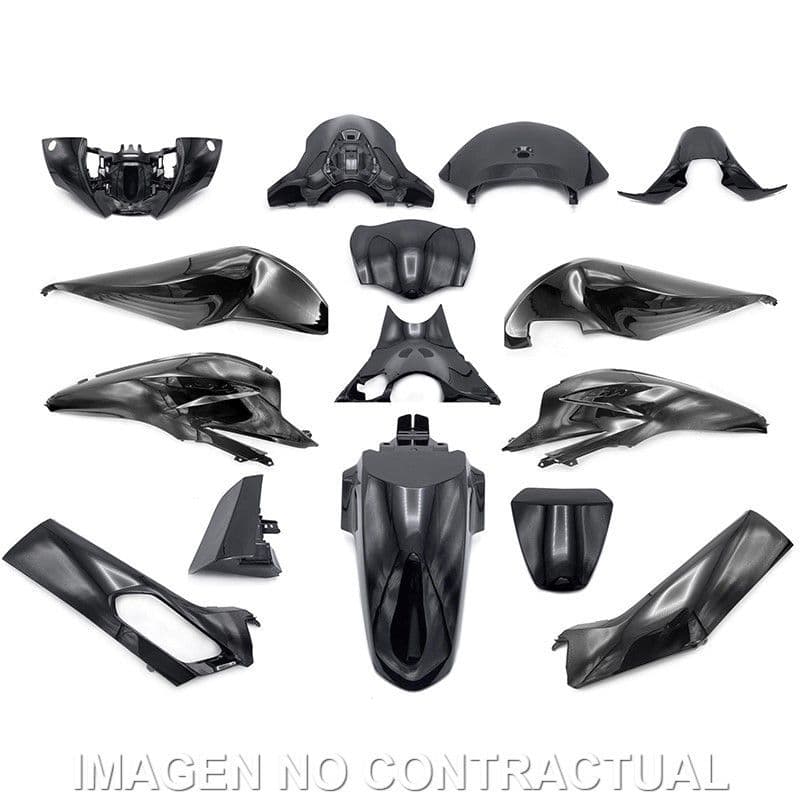 Carenados Kit de Tapas Honda SH 125 y 150 K0R 2021 a 2025 Negro