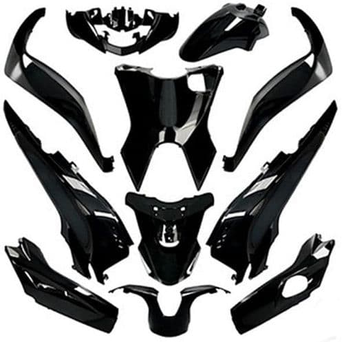 Carenados Kit De Tapas Honda Sh 125 Y 150  K77 2017 A 2019 Negro