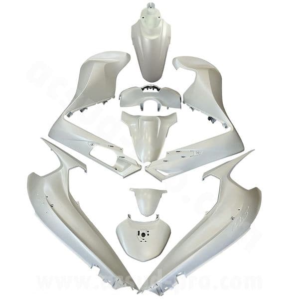 Carenados Kit de tapas Honda SH 350 K1W 2021 a 2024 Blanco Brillo