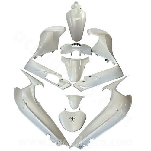 Carenados Kit de tapas Honda SH 350 K1W 2021 a 2025 Blanco Brillo