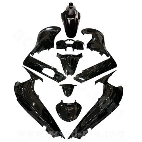 Carenados Kit de tapas Honda SH 350 K1W 2021 a 2025 Negro Brillo