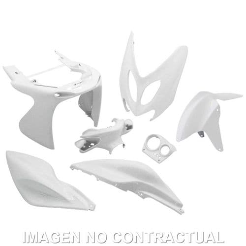 Carenados Kit de Tapas Yamaha Aerox 50 y 100 1997 a 2012 Blanco Brillo