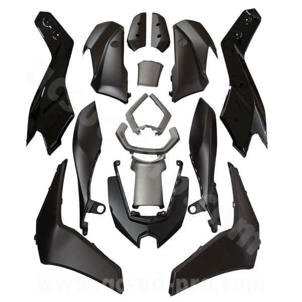 Carenados Kit de Tapas Yamaha Nmax 125 2025 - 2026 Negro Mate