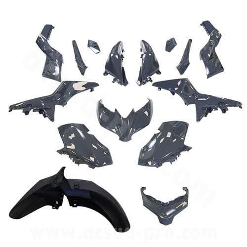 Carenados Kit de Tapas Yamaha Xmax 125 y 300 BL1 y B74 2018 a 2022 Gris Nardo