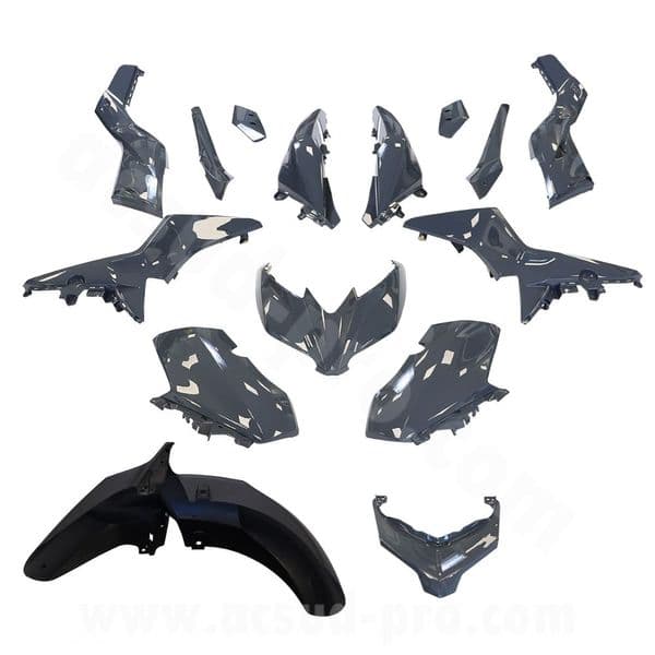 Carenados Kit de Tapas Yamaha Xmax 125 y 300 BL1 y B74 2018 a 2022 Gris Nardo