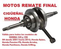 CIigüeñal honda Sh 125 150 Dylan Passion Arroba Fes