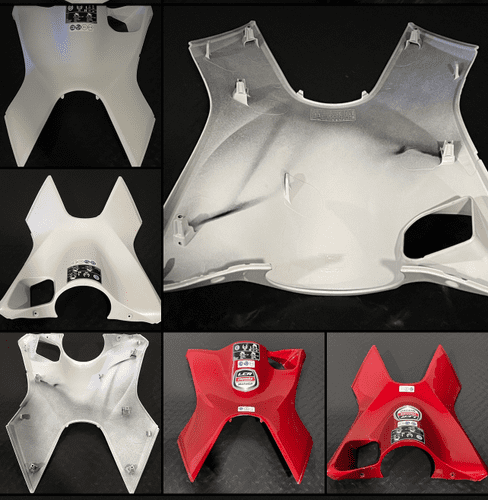 Contraescudo Superior Honda Sh 125 K77 2017 a 2020 - Gris