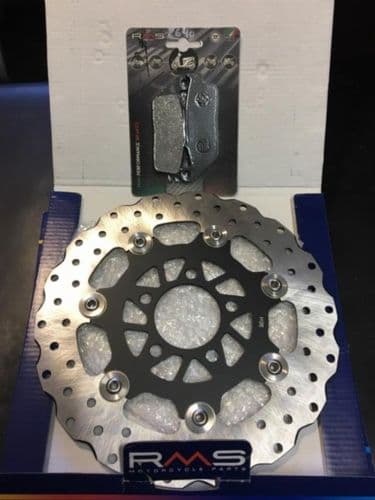Disco de Freno Delantero con Pastillas Kymco Superdink Kxct 125 y 300