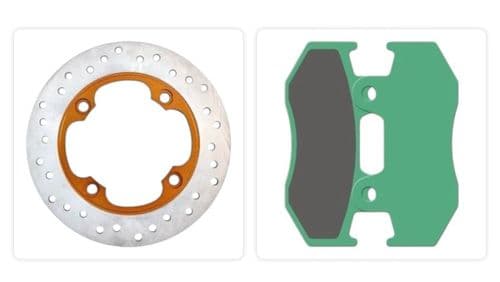 Disco de Freno Delantero y Pastillas Honda Scoopy SH Dylan PS Passion Nes 125 y 150