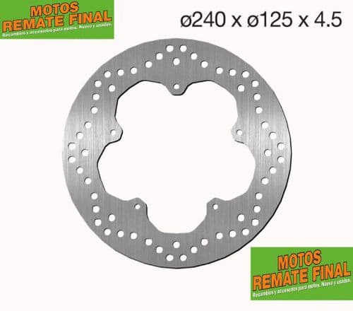 Disco De Freno Trasero Gilera Runner Dna Piaggio X8 X9 Mp3