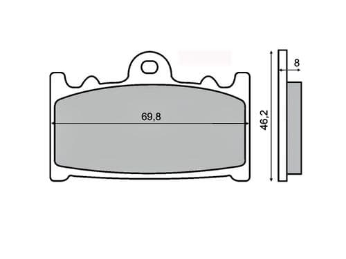 Pastillas de freno Cobra 250 delanteras