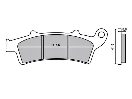 Pastillas de freno delanteras Kymco Superdink 350 / People GTI 125 200 300