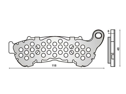 Pastillas de freno delanteras Scoopy sh 125-150 (09 > 12)