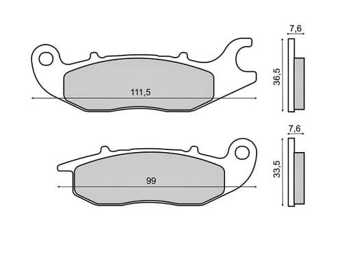Pastillas de freno Honda CBR 125 R delanteras