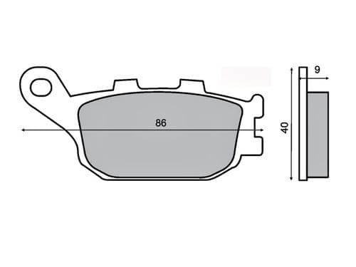 Pastillas de freno Honda CBR 600 (03-05) traseras