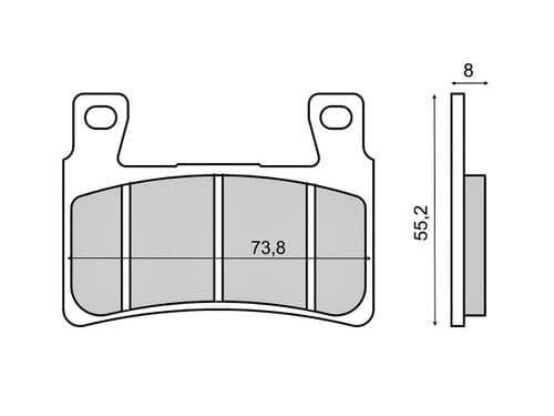 Pastillas de freno Honda CBR600 delanteras