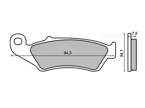 Pastillas de freno Honda CR 125 delanteras