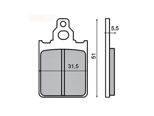 Pastillas de freno Piaggio quartz Zip Px delanteras