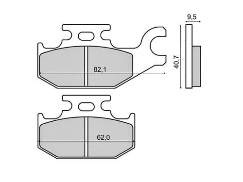 Pastillas de freno Suzuki Burgman 125cc traseras