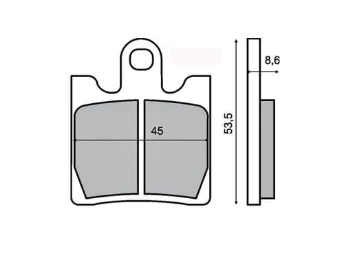 Pastillas de freno Suzuki Burgman 250 (98/99) delanteras