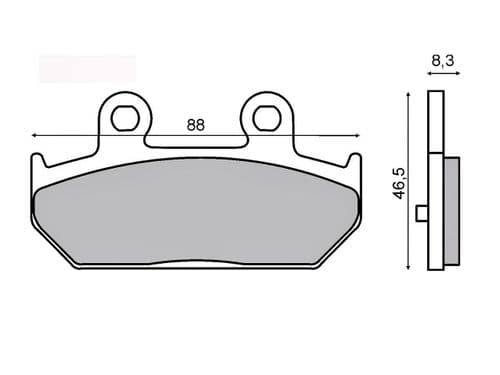 Pastillas de freno Suzuki Burgman 400 K7 traseras
