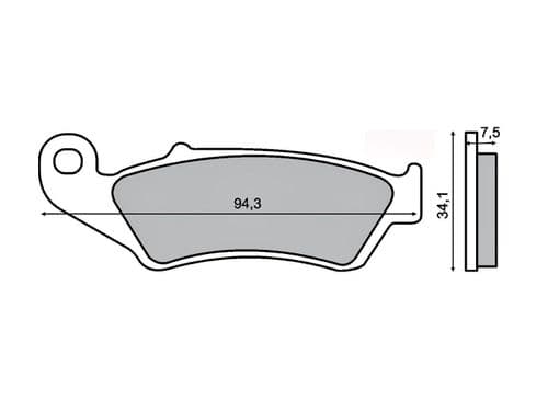 Pastillas de freno Suzuki Yamaha Super-Motard