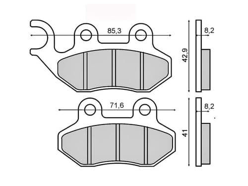 Pastillas de freno Sym 125 Brembo