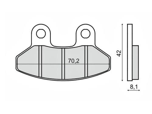 Pastillas de freno Sym Joyride 200cc delanteras