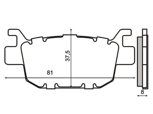 Pastillas de freno traseras Honda Sh 125 - 150 (09-12)