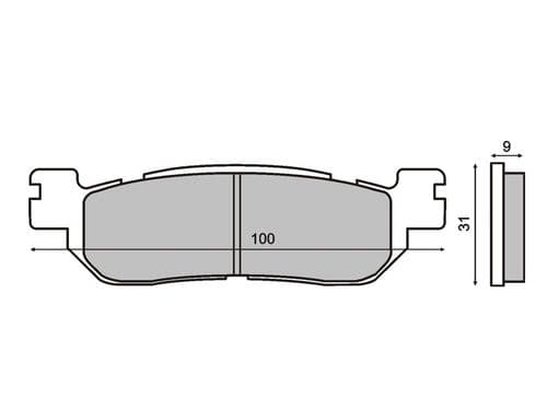 Pastillas de freno traseras Xmax 250 ( 2005 - 2011 )