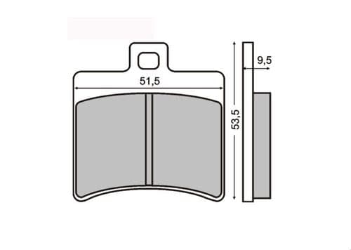Pastillas de Freno Trasero Aprilia SportCity 125-200-250-300 Derbi Rambla