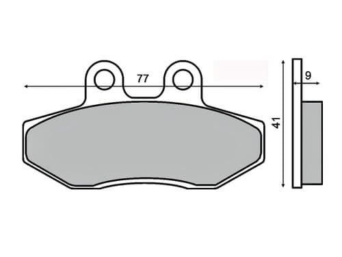 Pastillas de freno Yamaha Cygnus 125 (04) delanteras