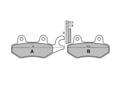 Pastillas de freno Yamaha Tzr 50-125 delanteras