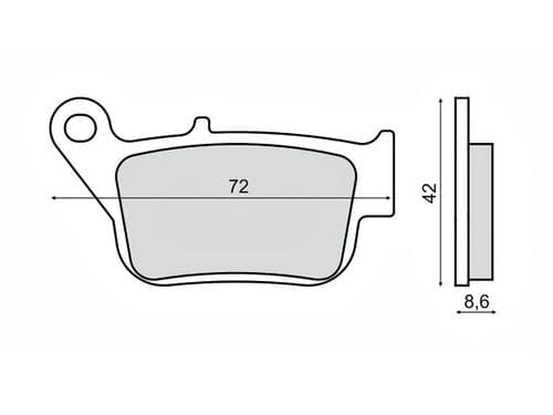 Pastillas de freno Yamaha Xmax 250cc traseras