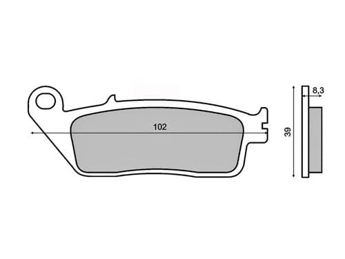 Pastillas Freno delantero Bmw Daelim Honda Kawasaki Kymco Peugeot.