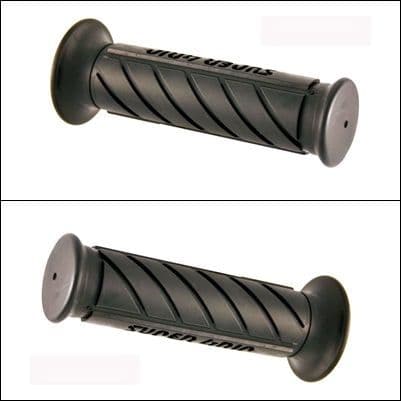 Puños Negros de Goma Scooter y Moto 22mm