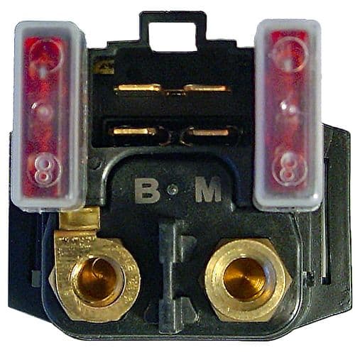 Relé De Arranque 12V - Con Fusible 10A - 4 Fastons