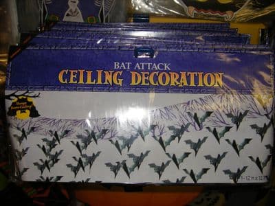 *Halloween Ceiling Decorations-Bats