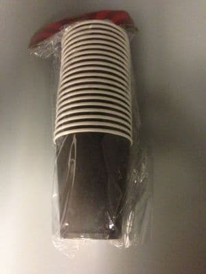 20 x Black Paper Cups