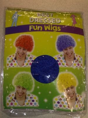 Afro Wig Blue