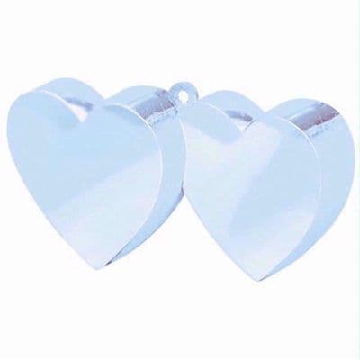 Baby Blue Double Heart Weights x 1