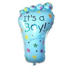 Baby Boy Foot Super Shaped Foil