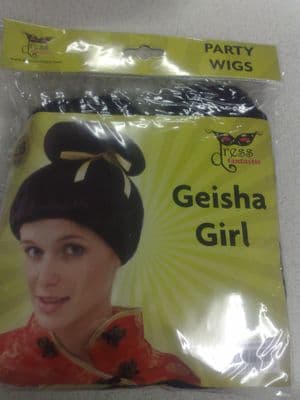 Black Geisher Girl Wig